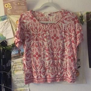 Paisley Crop Top